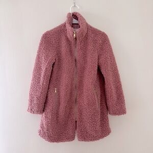 Loft Faux Fur Jacket Pink Size XXSP